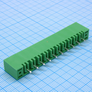 2EDGVM-5.08-10P-14-00A(H), Разъемный клеммный блок на плату, 10 контактов. Серия 2EDGVM-5.08