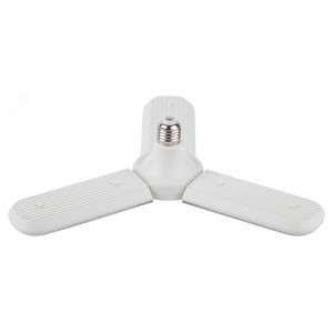 Фитолампа для растений светодиодная FITO-24W-Ra90-E27-FOLD 3-х лепестковая полного спектра 24 Вт Е27 Б0057285