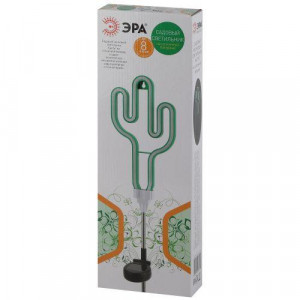 ERASF012-31 Садовый неоновый светильник Кактус на солнечной батарее (12/288) Б0044239