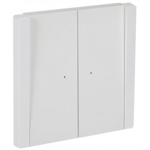 FORTE&PIANO Выключатель 2-клавишный проходной с индикацией 10А FP208 белый IEK FP-V22-1-10-1-K01