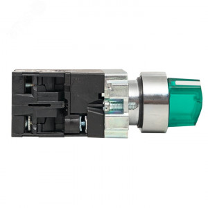 Переключатель BD33 3P c зеленой подсветкой 230В NO PROxima xb2-bk33-g-230