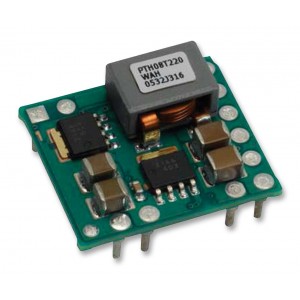 PTH08T220WAD, Модуль преобразователя постоянного тока одиночный выход 0.69В до 5.5В 16А