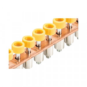 Соединительная перемычка IVB WK 2,5-3D- M-70, Соединительная перемычка, 70 полюсов, изолированная, винтовая, для клемм: WK 2,5-3 D/U; WK 2,5-3 D SL цвет: желтый