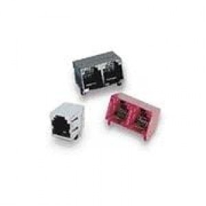 RJE0164202, Модульные соединители / соединители Ethernet 6P4C RA 2 Port Shielded
