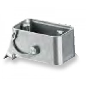 Открытое основание разъема RFC MC L 1M B 0, Основание разъема на панель, открытое, типоразмер COMPACT, без уплотнителя, с одной защелкой, без защитной крышки, материал корпуса: алюминиевый сплав