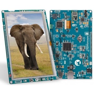 MIKROE-1841, Макетные платы и комплекты - ARM mikromedia 7 for STM32F4