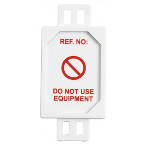 gws806723, Пластиковый держатель для вставок Microtag на английском языке "Do not us equipment" 20 шт.; стяжки 150мм, 40 шт.; перманентный маркер, 1 шт.