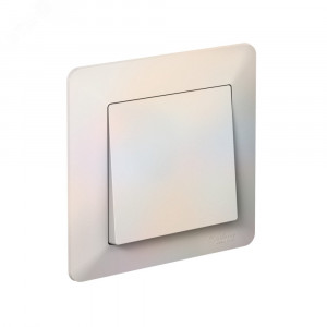 ATLASDESIGN AIR 1-постовая РАМКА, ЖЕМЧУГ/дымчатый белый ATN220401