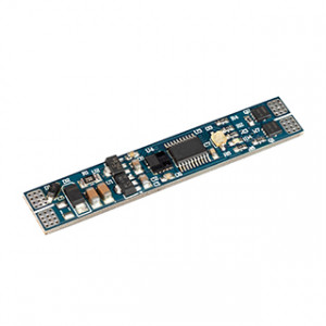 Сенсорный диммер SR-RULE-DIM-SENS (12-24V, 1x8A, 55x10mm) 036159, Сенсорный (бесконтактный) диммер для монохромной светодиодной ленты (ШИМ), встраиваемый в алюминиевый профиль. Питание/рабочее напряжение 12-24VDC, максимальный ток 8A на канал, 1 канал, максимальная мощность 96-192W. Габариты 55x10x4.5 мм. Расстояние уст