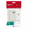 Минск Выключатель 1-клавишный ОП 10А с индикатором белый Basic EGV10-121-10