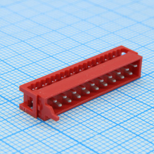 DS1015-01-20R6, Вилка IDC Micro Match на плоский кабель 20 контактов шаг 2.54мм 100В, 1.5А