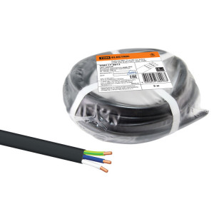 Кабель ВВГ-П нг(А)-LS 3х2,5 ок(N, PE)-0,66 ГОСТ (5м) SQ0117-0012