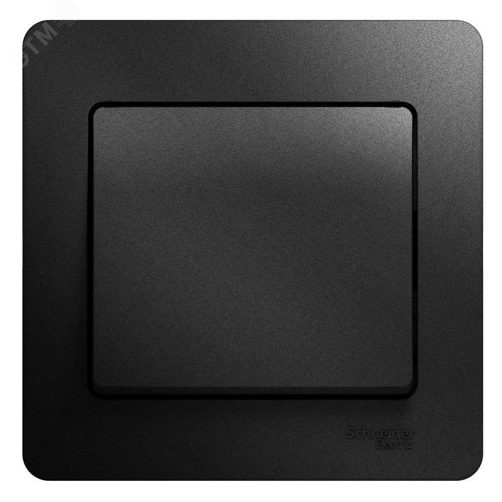 Изображение товара Выключатель 1-кл. СП Glossa 10А IP20 антрацит площадной монтаж