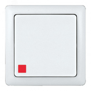 ХИТ О/У 1-клавишный ВЫКЛЮЧАТЕЛЬ с подсветкой 6А, 250В, БЕЛЫЙ. Россия C2 VA16-137-B