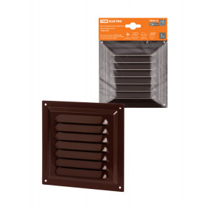 Решетка металл. 150х150, коричневая, с покрытием полимерной эмалью, SQ1807-0707