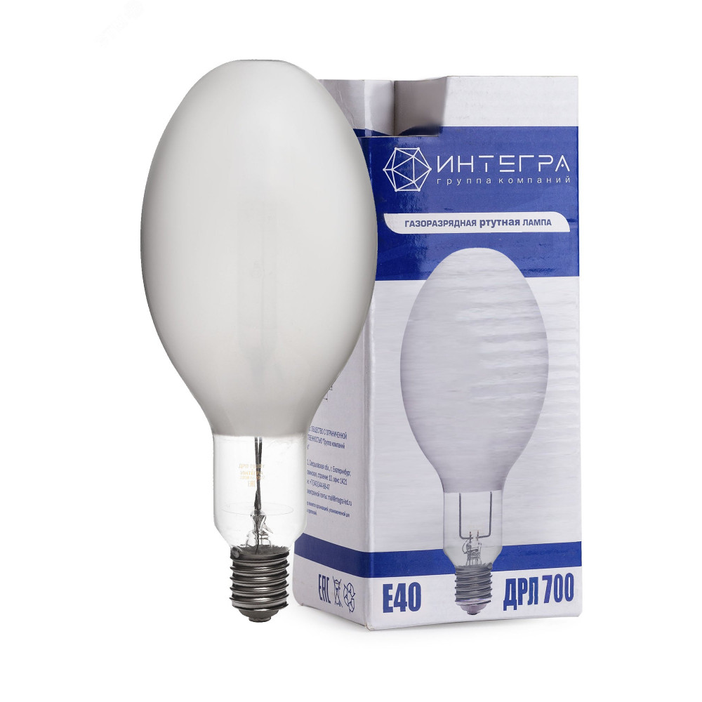 Изображение товара Лампа ДРЛ 700 Вт Е40 35927 Интегра для промышленного освещения