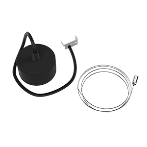 Комплект для подвеса светильников Stellar-Line, длина троса 1,2 м (1 комплект на 1 светильник) RAL9005 черный матовый V4-R0-T0.0006.SL0-0001