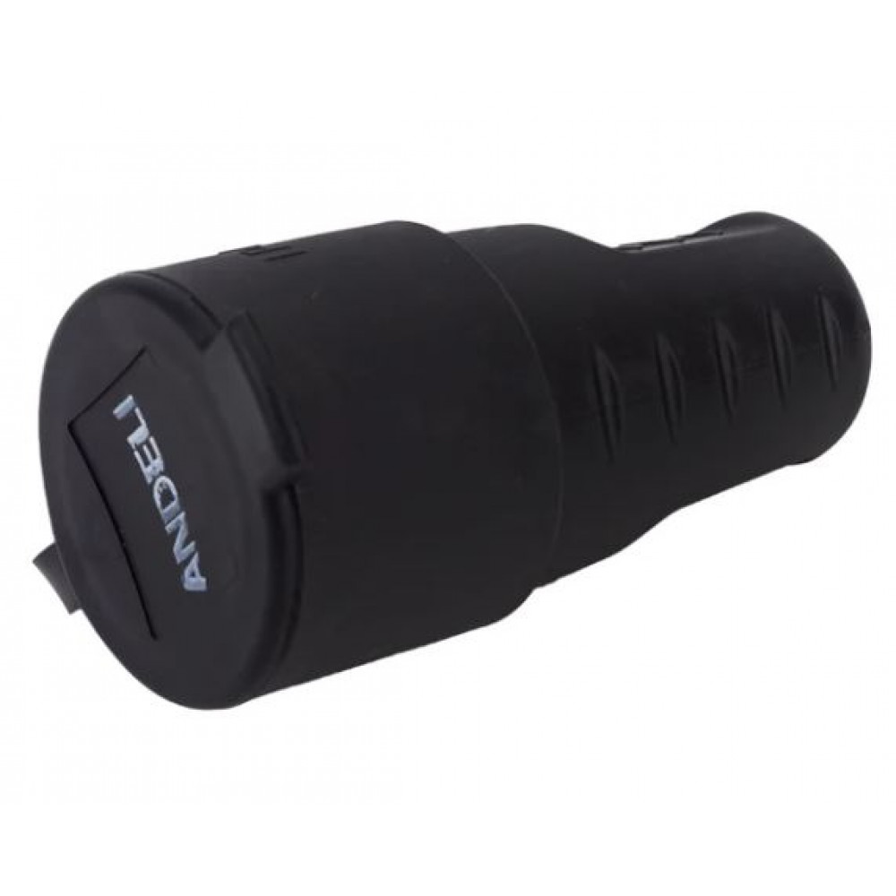 Изображение товара Переносная розетка с заглушкой каучук AM-K02 2Р+РЕ 16А 220 В