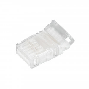 Коннектор HIP-RGBW-10mm-5pin-STW 042067, Одиночный коннектор (без провода) для подключения питания к открытым IP20 светодиодным RGBW лентам шириной 10 мм. Материал - прозрачный пластик. Обеспечивает соединение без видимых разрывов. Максимальный допустимый ток 3 А, напряжение 3-24 В. Цена за 1шт.
