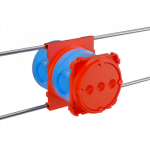 Универсальная установочная коробка для заливки в бетон, 90х71х110мм 59393U