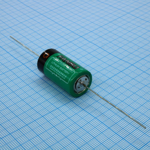 CR17335E/P, Li, MnO2 батарея типоразмера CR123 3В 1.5 Ач аксиальные выводы -40...70 °C