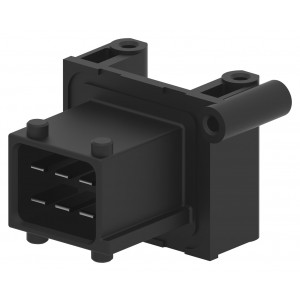 1-963211-1, Соединитель оконечный 6 контакт(-ов) 5мм угловой монтаж в отверстие 6 терминал(-ов) 1 порт автомобильного применения россыпь