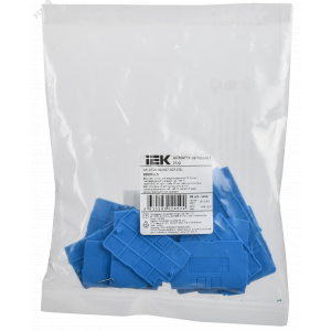 ARMAFIX Заглушка для колодки клеммной CP 2,5мм2 синяя IEK AF-CT20-00-K07-002-ZGL