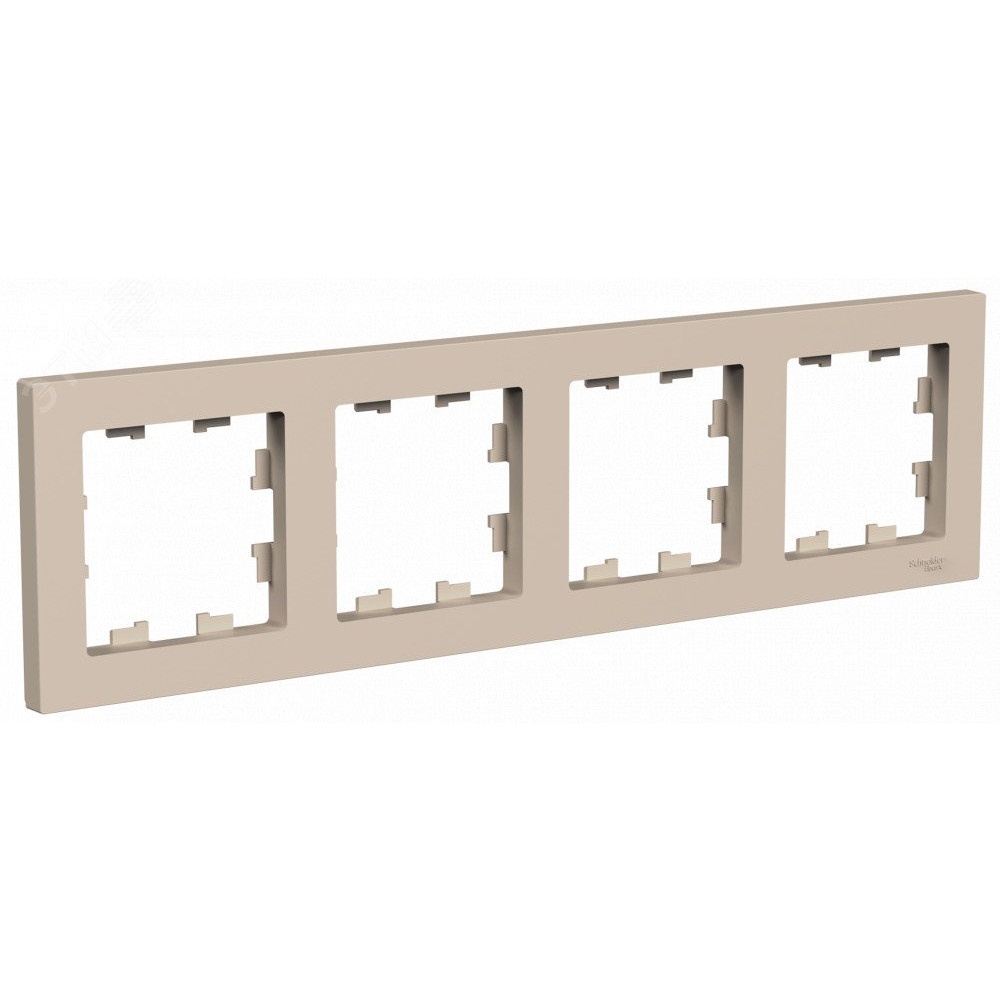 Изображение товара Рамка 4-пост AtlasDesign универсальная песочного цвета для электромонтажа