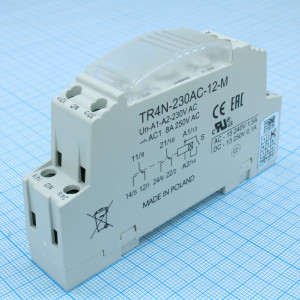 TR4N-230AC-12-M, Реле времени переменного тока 230VAC 8А две группы на замыкание