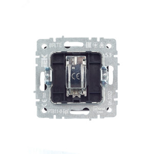 IEK BRITE BASE Графит Розетка TV оконеч РТВ11-0-БрГ