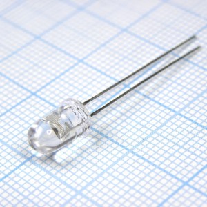 L-1543SRC-J4, Светодиод 5мм/красный/640нм/2700-4500мкд/прозрачный/30°