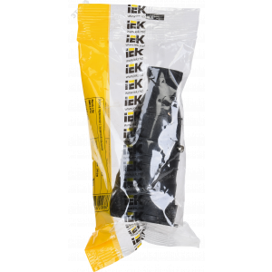 Розетка переносная 1-м Омега РБп13-1-0м IP44 с защ. крышкой с заземл. каучук черн. PKR21-016-2-K02