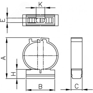 Держатель двухкомпонентный, д.32мм 51132R