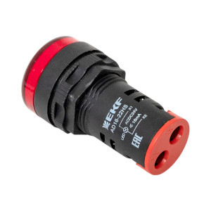 Матрица светодиодная AD16-22HS крас. 24В DC ledm-ad16-r-24, Лампа сигнальная d22-24V кр