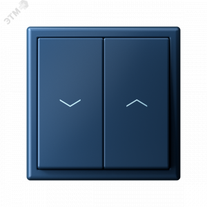 ARTGALLERY 2-клавишный выключатель для жалюзи, 2х сх.4, 10А, механизм, аквамарин GAL001119