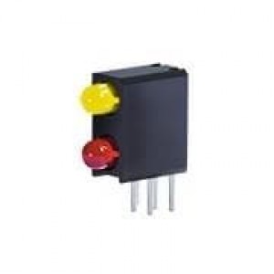 WP934MD/LYLID, Светодиодные индикаторы для печатного монтажа 3mm 588/617nm Bi-lvl LED INDICATOR