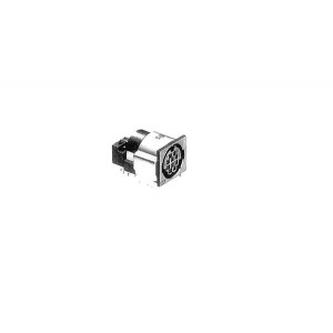 HR12-10RC-10SDL(73), Стандартный цилиндрический соединитель 10P F R/A RECEPT T/H MINI CIR DIN TYP CON