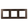 Рамка для розеток и выключателей Серия 12 12-5103-13 на 3 поста, Сатин, бронза Б0052526