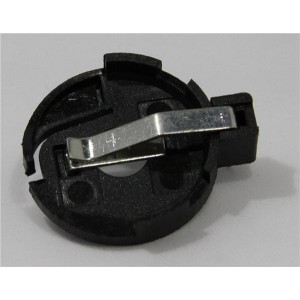 122-7520-GR, Держатели для плоских круглых батарей 20MM THRU HOLE BLACK