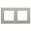 ETIKA Рамка 2 поста светлая галька 672522