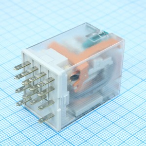 R4N-2314-23-1220-WT, Реле миниатюрное 7А 4 контактных группы нав переключение катушка 230В постоянного тока