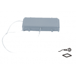 Защитная крышка H24B-PC2-4P-NTG, Защитная крышка, типоразмер 24B, с уплотнителем, без защелок (упоры для двух защелок), с удерживающей стропой от утери с кольцевым наконечником, материал корпуса: