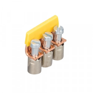 Соединительная перемычка IVB WK 4 - 3, Соединительная перемычка, 3 полюса, неизолированная, винтовая, для клемм: WK 4/U; WK 4TKS