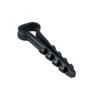 Дюбель-хомут (5х10 мм) для плоского кабеля черный (100 шт.) EKF PROxima(кр.1упак) [plc-cd1-5x10b]