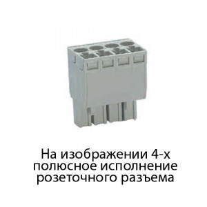 Розеточный разъем на кабель 8113 BFK /6 TOP K, Розеточный разъем, прямой, на кабель, шаг: 5.0 мм, 6 полюсов, фиксация провода пружинная, исполнение: с маркировкой, 400V, 12А, цвет: серый