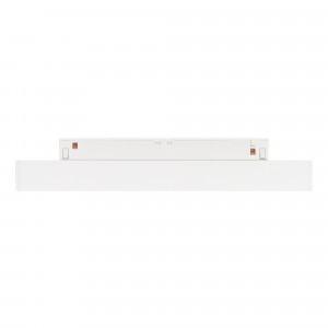 Светильник MAG-ORIENT-LASER-L235-8W Warm3000 (WH, 24 deg, 48V) 035846, Светильник для магнитных треков MAG-ORIENT шириной 26 мм. Мощность 8 Вт, св. поток 440 лм, 55 лм/Вт, теплый 3000 K, CRI>90, угол24°, напряжение питания 48 В. Белый прямоугольный корпус из металл, экран поликарбонат, степень защиты IP20. Размер: длина 235