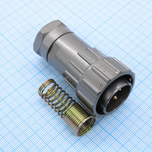 FQ24-4TJ-10, Кабельная вилка, 4 контакта