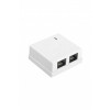 Розетка компьютерная 2-м ОП SB1-2-8P8C-C5e-WH RJ45 (8P8C) кат.5E Dual IDC 430234