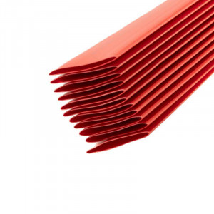 Трубка термоусадочная ТУТ нг 20,0/10,0 красная, термоусаживаемая трубка в метровой нарезке, не поддерживает горение