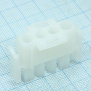 1-480702-0, Корпус разъема, Серия Universal MATE-N-LOK, розетка, 4 вывод(-ов), 6.35 мм